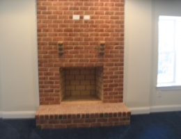 Masonry Fireplace with Brick